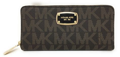 michael kors mens jet set logo zip-around wallet|overstock Michael Kors Wallet.